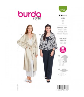 BURDA πατρόν JACKET-ΚΙΜΟΝΟ 5720